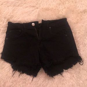 American eagle black Jean shorts